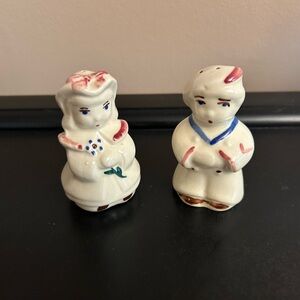 Shawnee Bo Peep and Little Boy Blue Salt Pepper Shakers Vintage